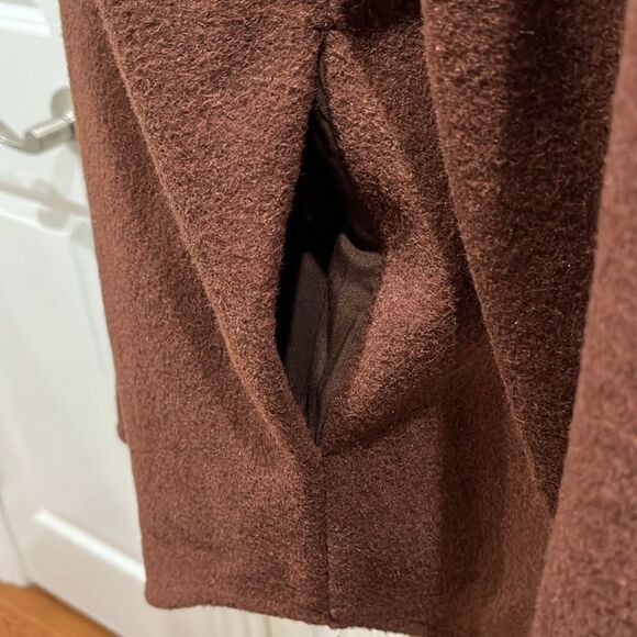 New! Joie Fleece Shacket Brown Neutral Button Down Women's Size Medium - Picture 7 of 14